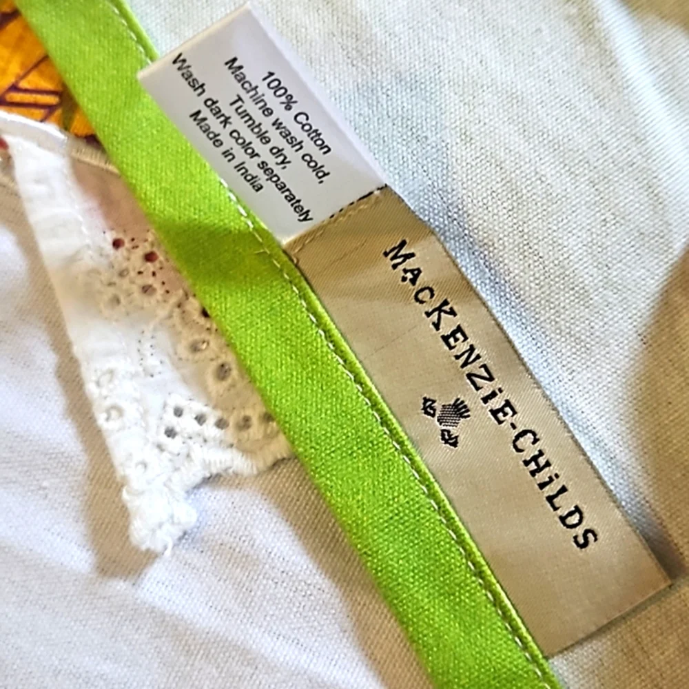 MacKenzie-Childs Large Appliqué Embroidered Easter Towel
